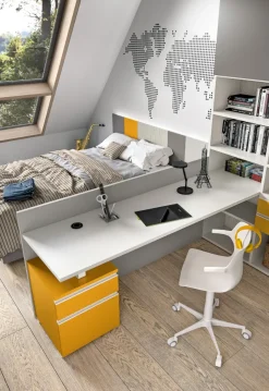 Cameretta in laminato materico Zara Md work scontata a PREZZI OUTLET