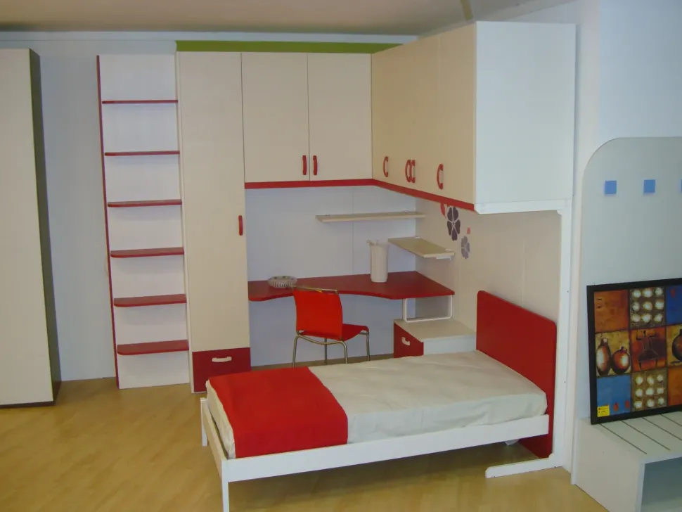 Cameretta in laminato opaco Fantasy di Zg mobili scontata 72%