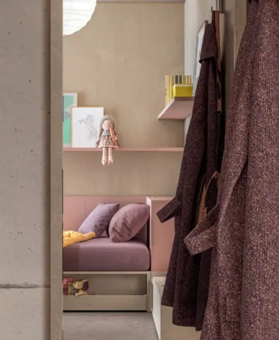 Cameretta in laminato opaco Cameretta letto a terra 26 Mistral scontata a PREZZI OUTLET