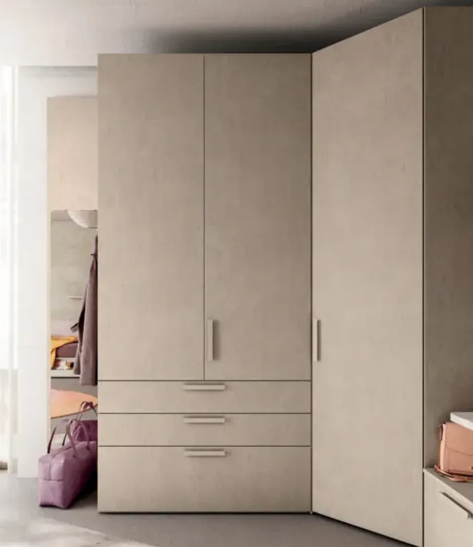 Cameretta in laminato opaco Cameretta letto a terra 26 Mistral scontata a PREZZI OUTLET