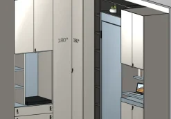 Cameretta in laminato opaco Salvaspazio Mistral scontata a PREZZI OUTLET