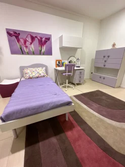 Cameretta in laminato opaco Olmo e bucaneve Battistella scontata a PREZZI OUTLET