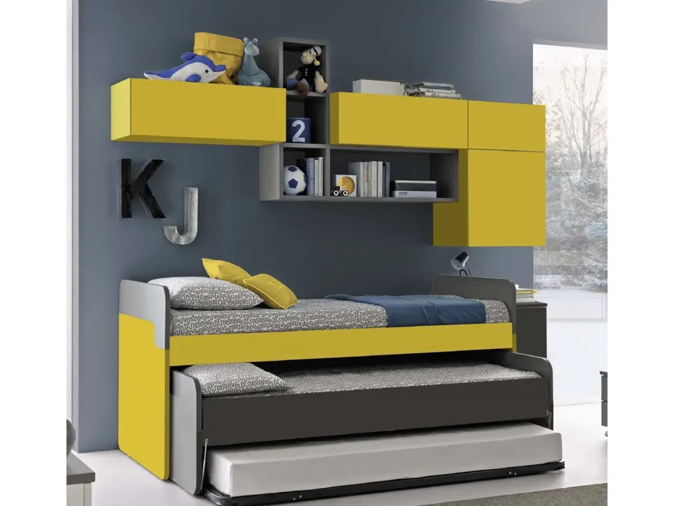 Cameretta in laminato opaco C133 Colombini casa scontata a PREZZI OUTLET