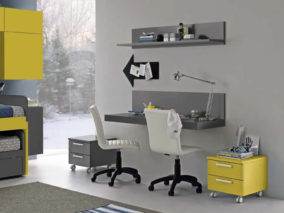 Cameretta in laminato opaco C133 Colombini casa scontata a PREZZI OUTLET