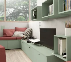 Cameretta in laminato opaco Momenti 03 Febal scontata a PREZZI OUTLET