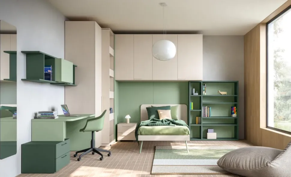 Cameretta in laminato opaco Cameretta ponte 32 Mistral scontata a PREZZI OUTLET