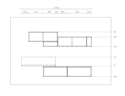 Cameretta in laminato opaco Scrivania attrezzata moretti Moretti compact scontata a PREZZI OUTLET