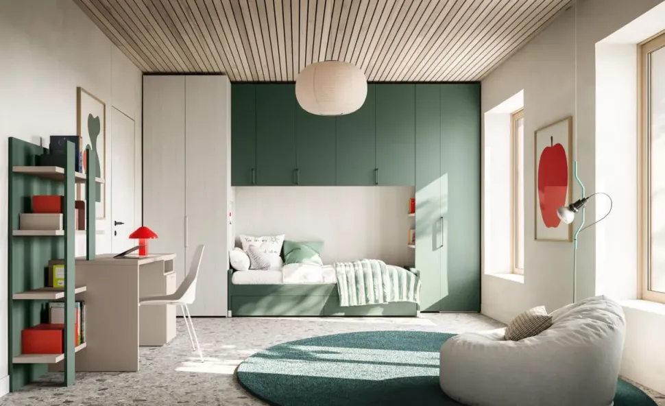 Cameretta in laminato opaco Cameretta ponte 41 Mistral scontata a PREZZI OUTLET