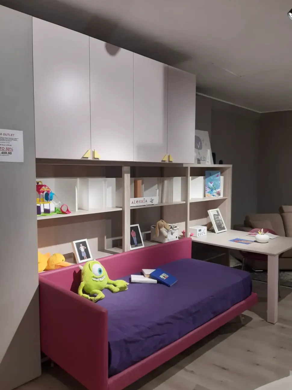 Cameretta in laminato opaco Dielle box 1 Dielle modus scontata a PREZZI OUTLET