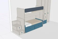 Cameretta in laminato opaco Nidi Nidi scontata a PREZZI OUTLET