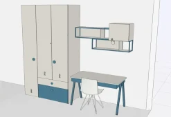 Cameretta in laminato opaco Nidi Nidi scontata a PREZZI OUTLET