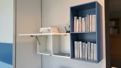 Cameretta in laminato opaco Cameretta moretti blu Moretti compact scontata a PREZZI OUTLET