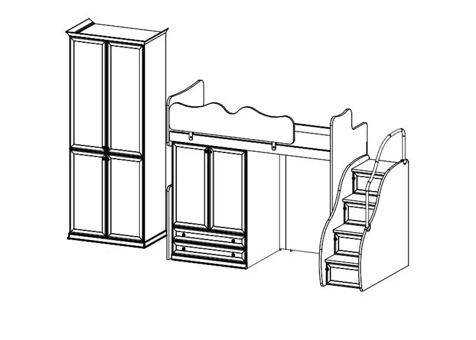 Cameretta in legno Cameretta bambini roma Colombini casa scontata a PREZZI OUTLET