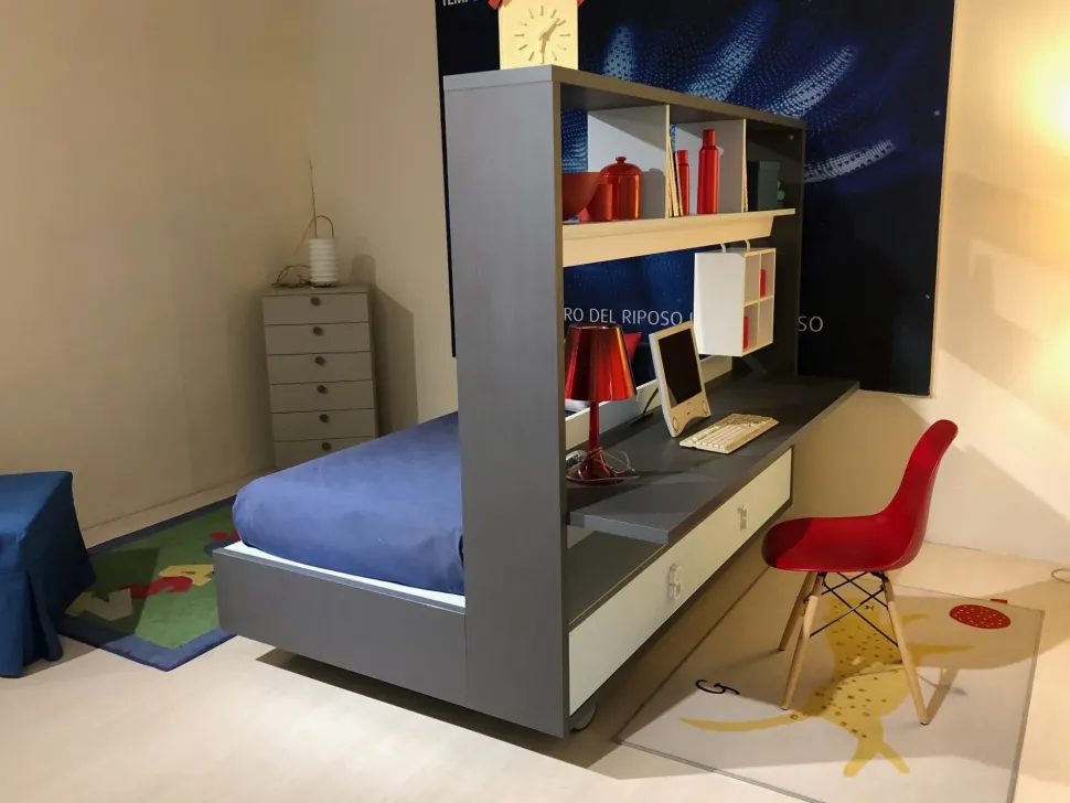 Cameretta Isola Erba mobili con letto a terra in offerta