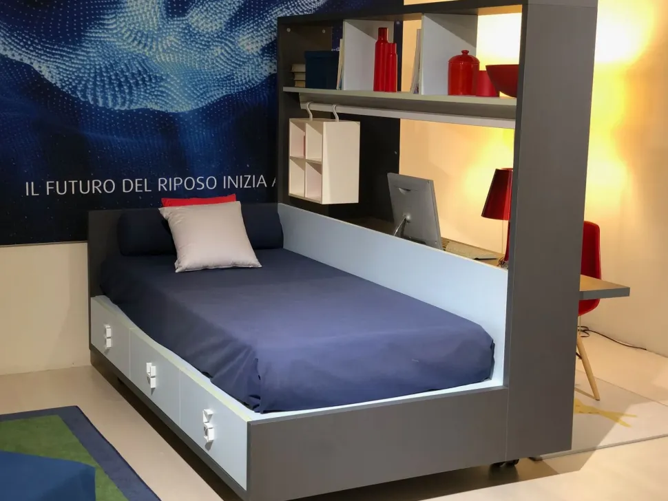 Cameretta Isola Erba mobili con letto a terra in offerta