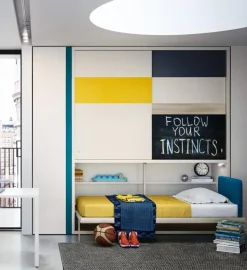 Cameretta Kali ponte Clei con letto a ponte a prezzo Outlet