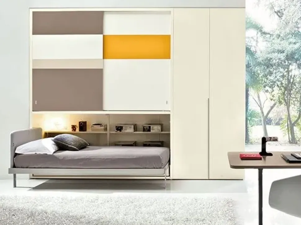 Cameretta Kali ponte Clei con letto a ponte a prezzo Outlet