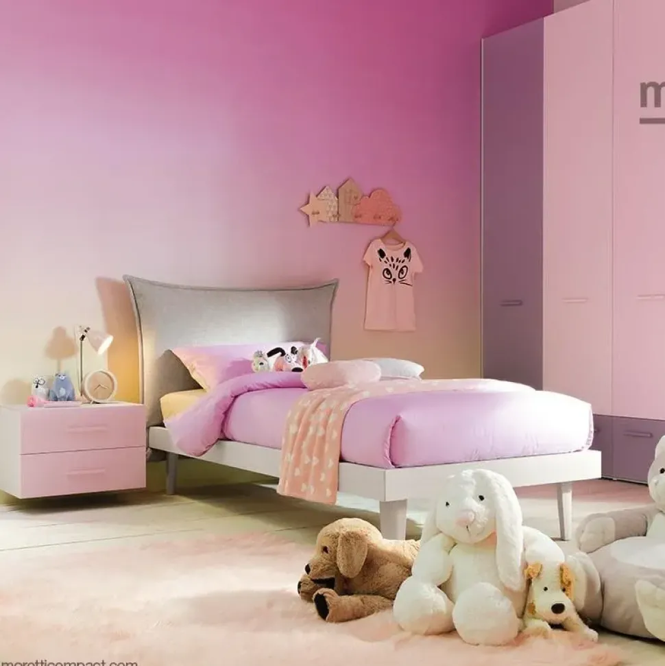 Cameretta Kc311 Moretti compact letti a terra in offerta