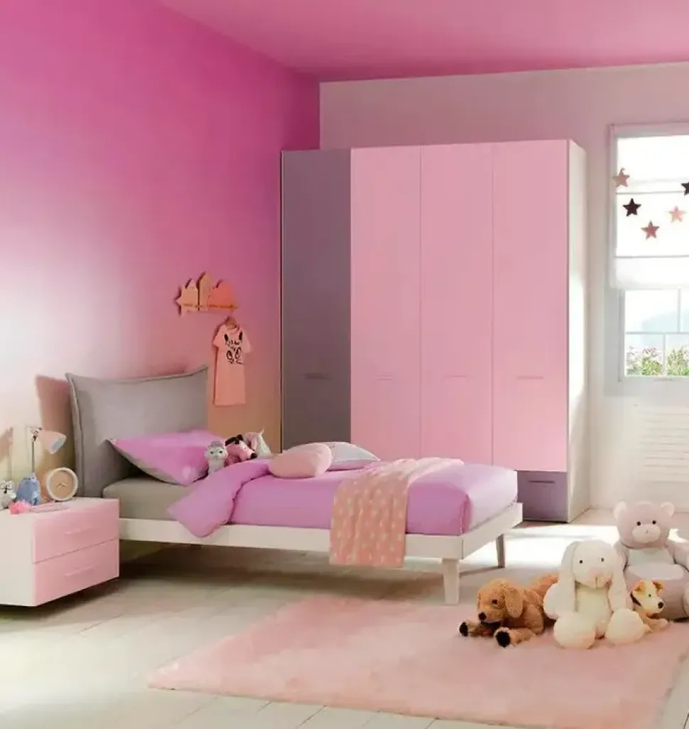 Cameretta Kc311 Moretti compact letti a terra in offerta