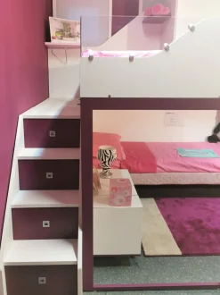 Cameretta Kids Moretti compact con letto a soppalco a prezzo Outlet