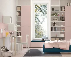 Cameretta Momenti 02 Febal con letto a terra in offerta