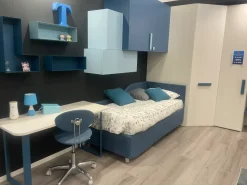 Cameretta Navy Moretti compact letti a terra scontata