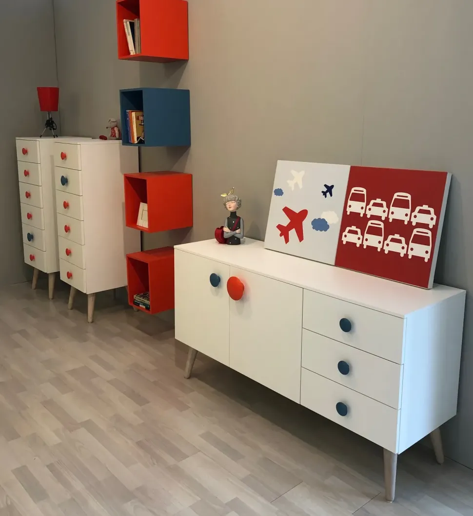 Cameretta Nidi Battistella senza letto in Offerta Outlet