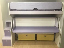 Cameretta Nidi Battistella con letto a soppalco in Offerta Outlet