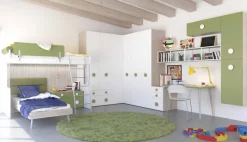 Cameretta Oasi Artigianale con letto a soppalco a prezzo Outlet