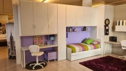 Cameretta Oliver  Zg mobili con letto a terra a prezzo Outlet
