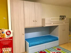 Cameretta Oliver Zg mobili con letto a castello scontata