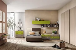 Cameretta Omnias Gruppo silwood con letto una piazza e mezza in offerta