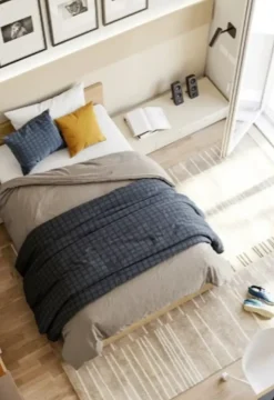 Cameretta Qik yellow Doimo cityline in laminato opaco a prezzo Outlet