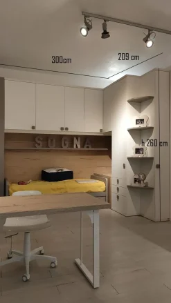 Cameretta Quick ponte Doimo cityline con letto a terra scontata