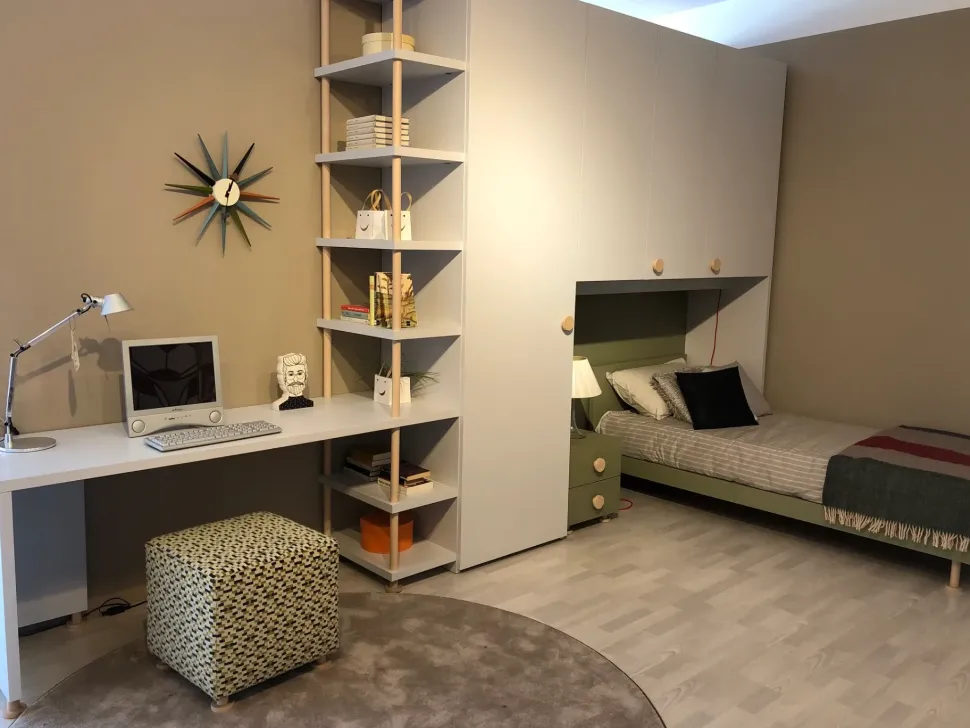 Cameretta Ribe Erba mobili letti a terra scontata