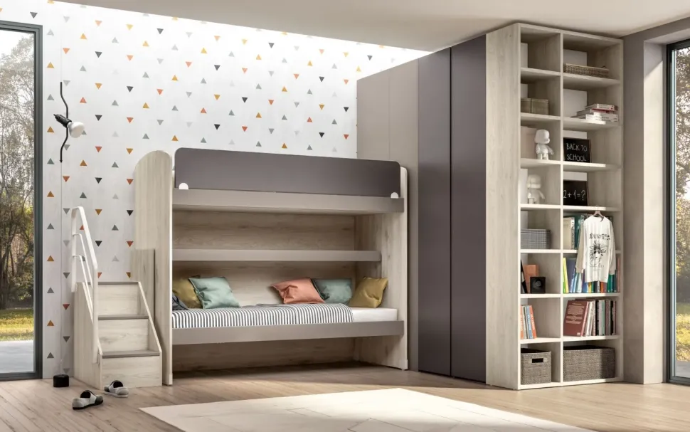 Cameretta Room162 Collezione esclusiva con letto a castello scontata