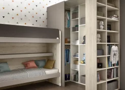 Cameretta Room162 Collezione esclusiva con letto a castello scontata