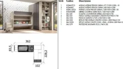 Cameretta Room162 Collezione esclusiva con letto a castello scontata