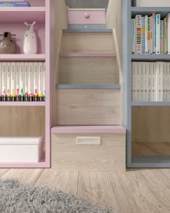 Cameretta Room165 Collezione esclusiva con letto a soppalco scontata