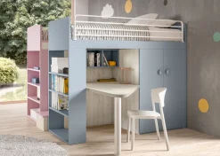 Cameretta Room165 Collezione esclusiva con letto a soppalco scontata