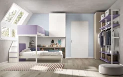 Cameretta Room169 Collezione esclusiva con letto a soppalco in offerta