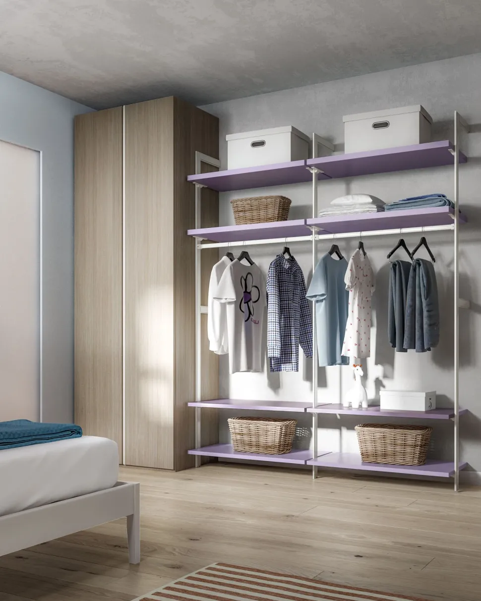 Cameretta Room169 Collezione esclusiva con letto a soppalco in offerta