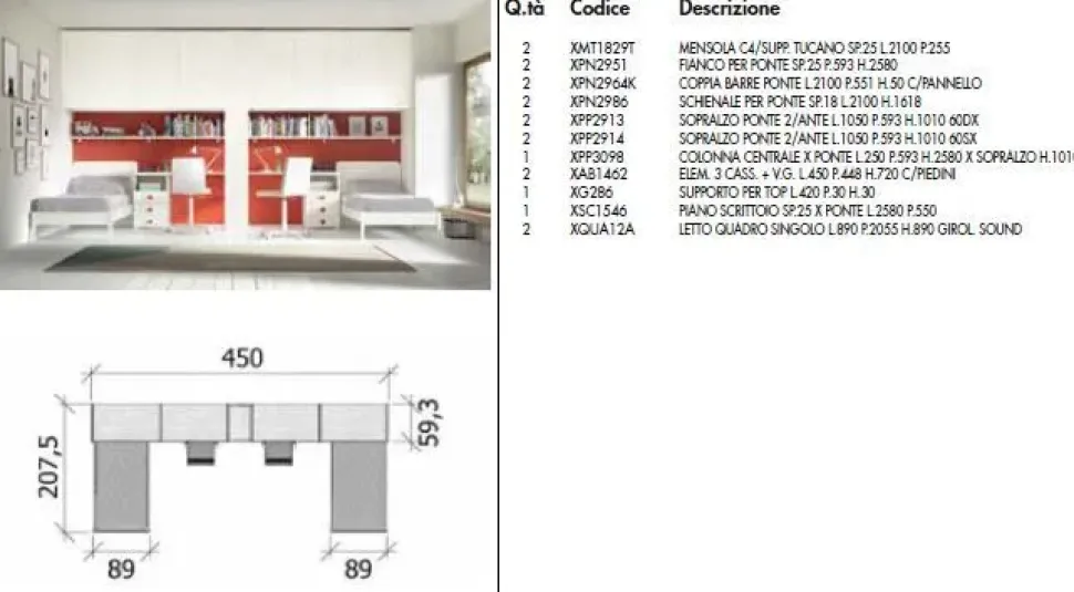 Cameretta Room143 Collezione esclusiva con un ribasso imbattibile