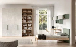 Cameretta Room128 Zg mobili con letto a terra in Offerta Outlet