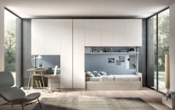 Cameretta Room146 Zg mobili con letto a soppalco scorrevole in Offerta Outlet