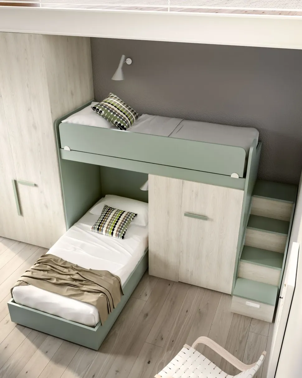 Cameretta Room172 Zg mobili in legno a prezzo Outlet