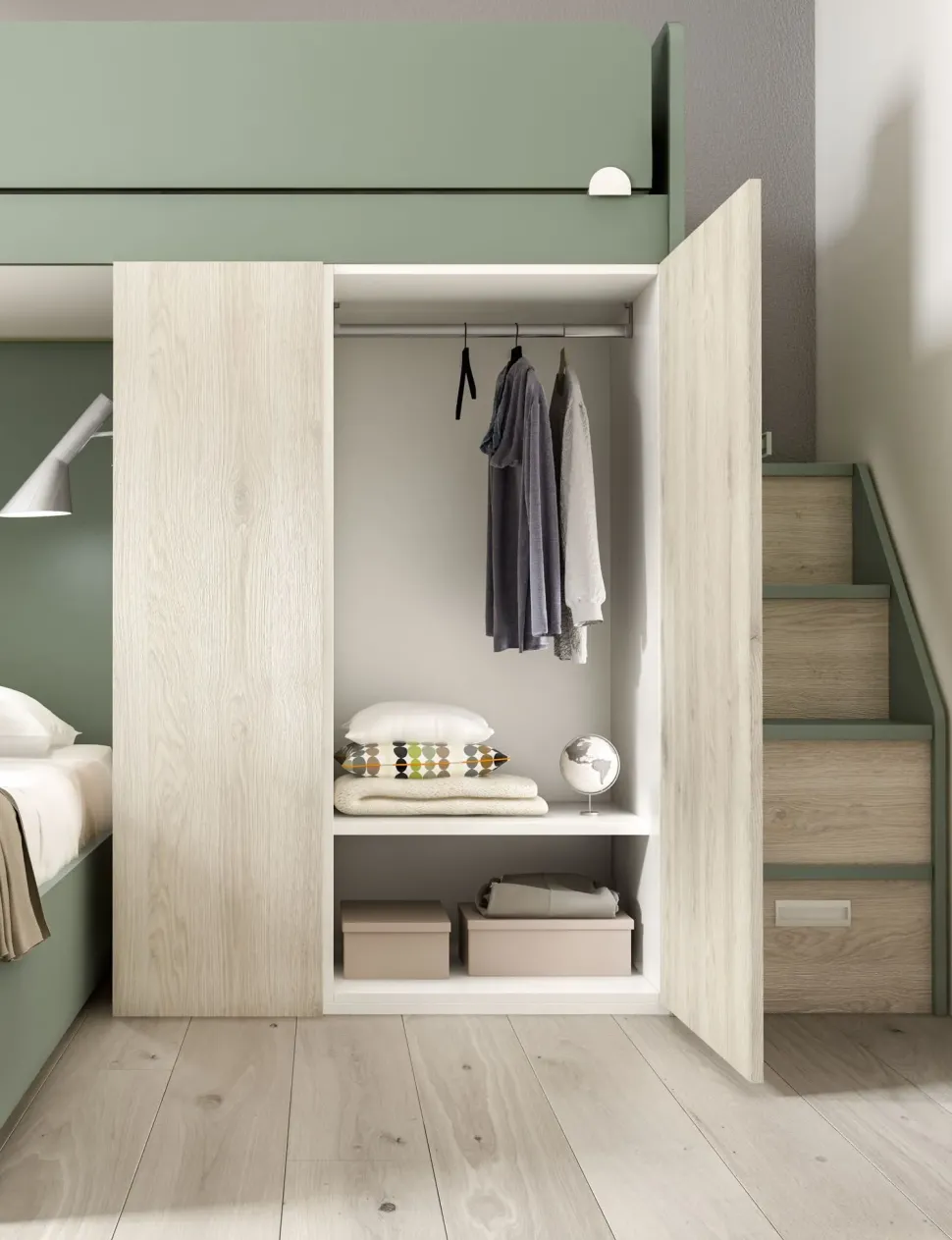 Cameretta Room172 Zg mobili in legno a prezzo Outlet