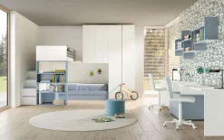 Cameretta Roon166 Zg mobili con letto a castello in Offerta Outlet