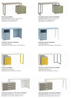 CAMERETTA Scrittoio con cassettiera Zg mobili a PREZZI OUTLET