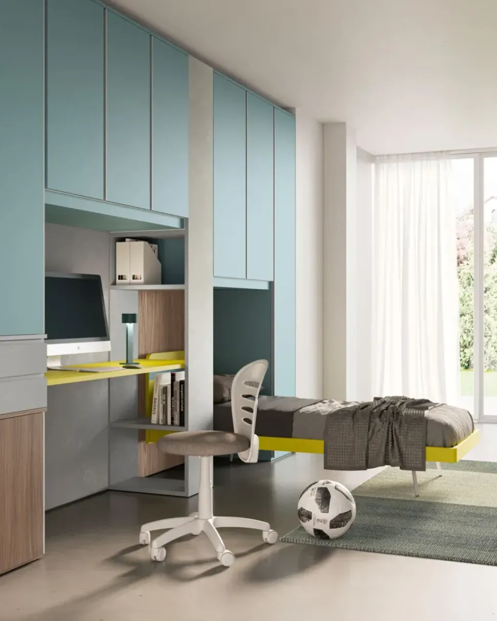 Cameretta Smart San martino mobili con letto a ponte in offerta